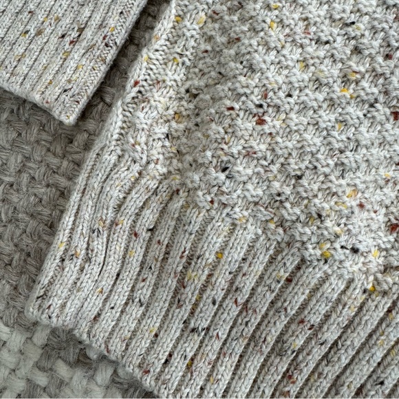 J. Crew Donegal long cable-knit cardigan sweater in Autumnal Neps - Picture 7 of 7